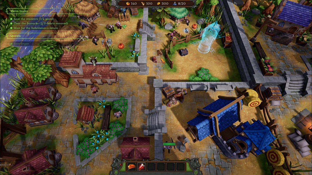 The Unexpected Quest Screenshot Building Farming Workers