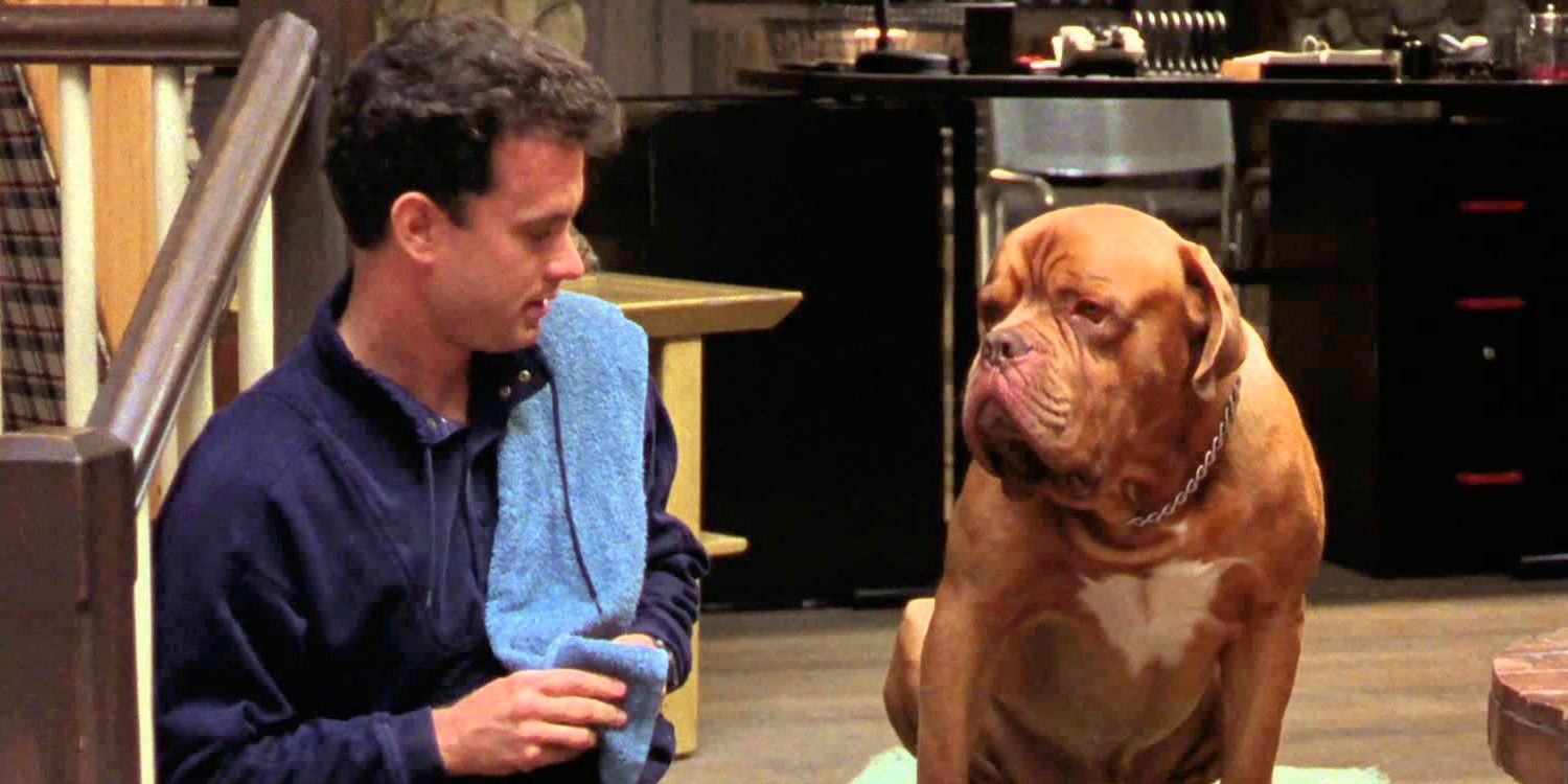 Tom Hanks with Beasley the Dog in Turner & Hooch