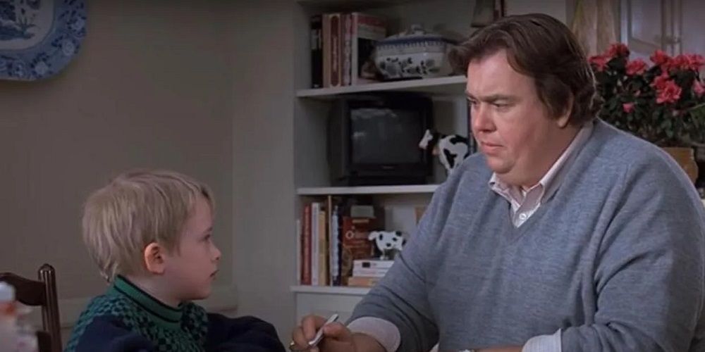 Uncle Buck talking to a young boy in Uncle Buck