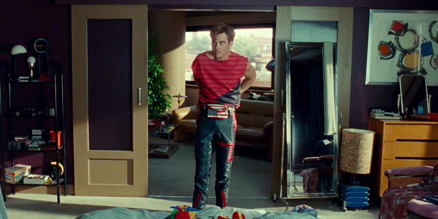 Steve wears parachute pants in Wonder Woman 1984