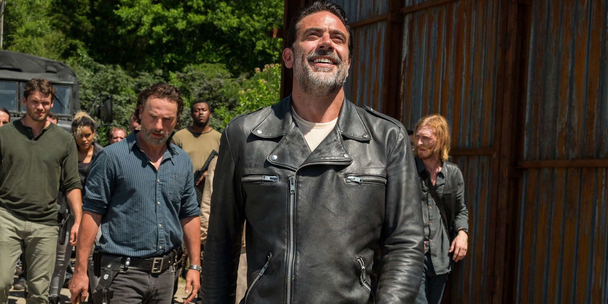 negan rick and group in twd