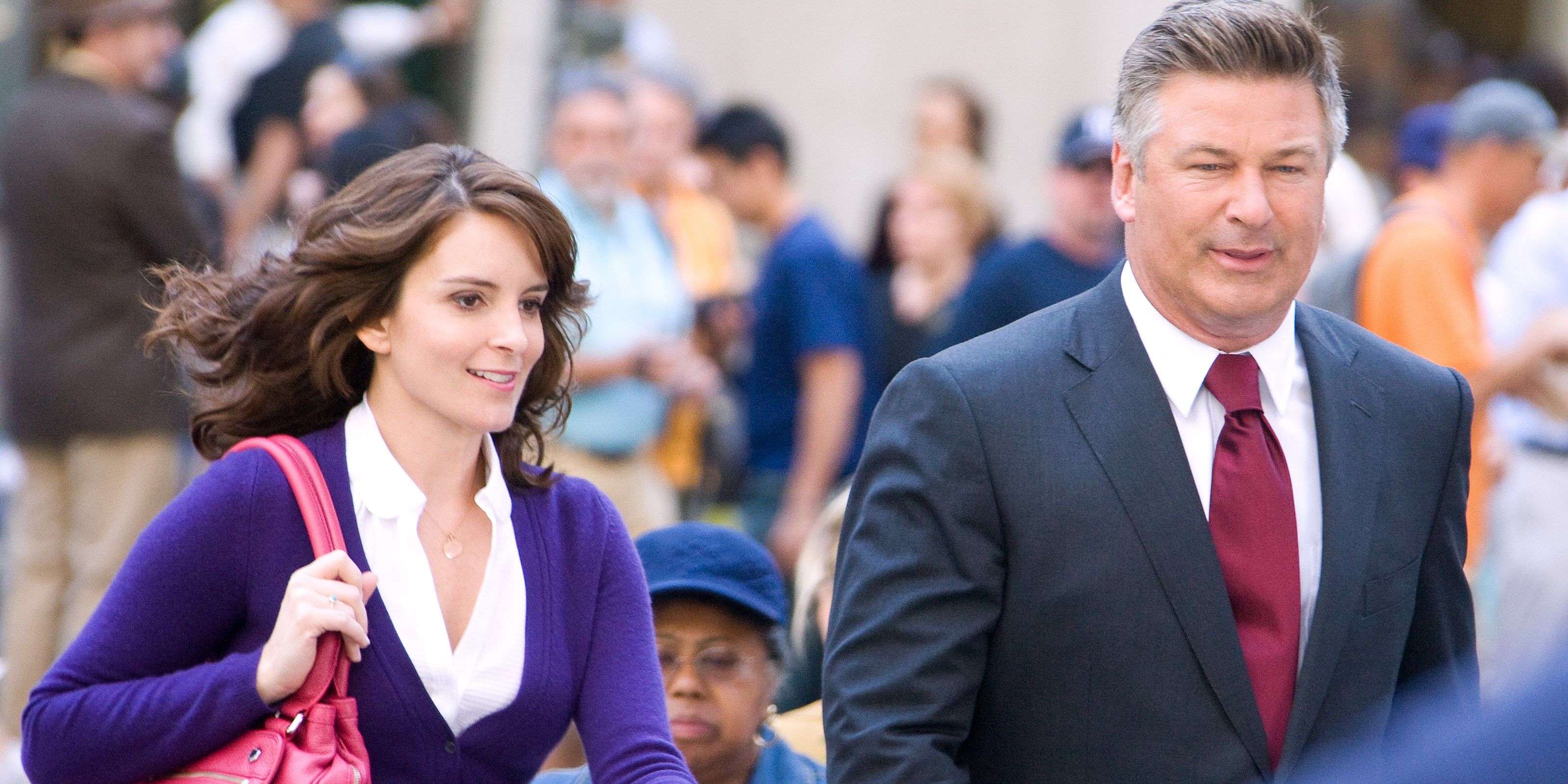 Liz Lemon walks with Jack Donaghey