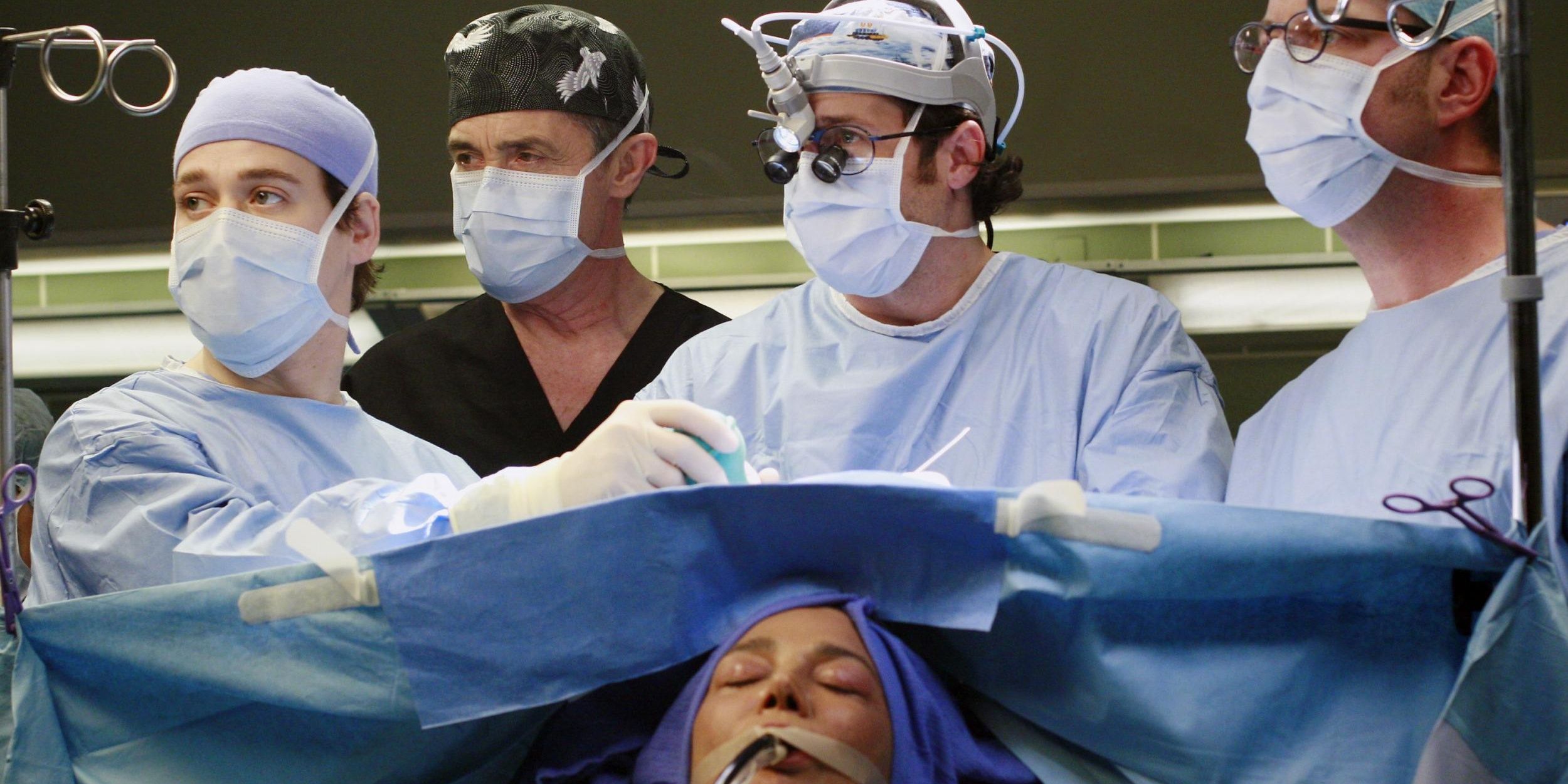 Derek performing surgery.