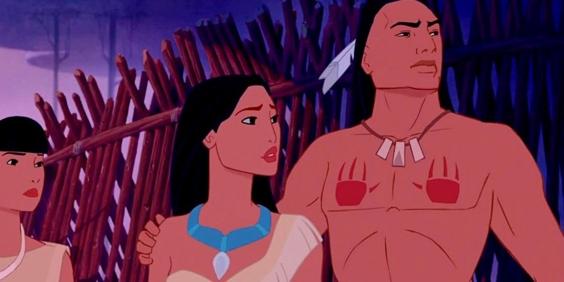 Pocahontas and Kocoum together in Mulan