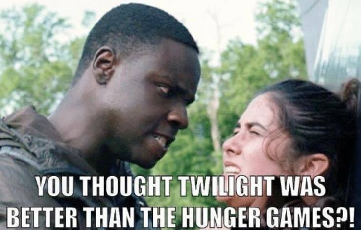 Funny Twilight Vs. The Hunger Games Memes Will Remind You The Old Times! 11 A7D6B332 3EED 4FEB BA8E 9893E0C7D5D2.jpeg?q=50&fit=crop&w=737&h=470&dpr=1
