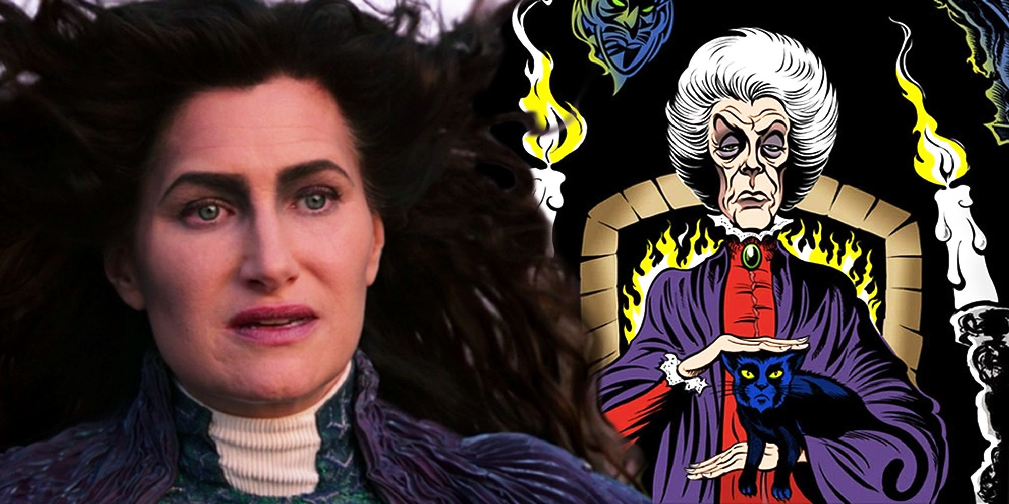 Agatha Harkness em WandaVision e Marvel Comics