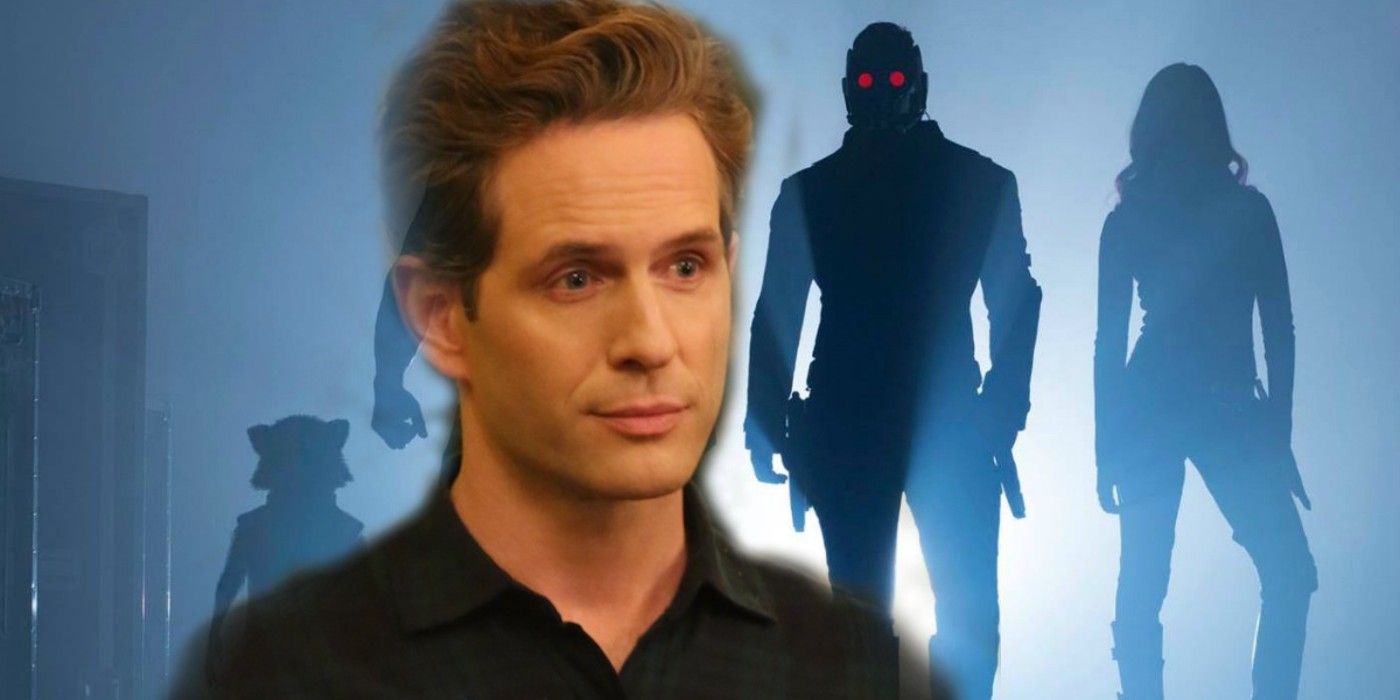 A collage of Glenn Howerton and The Guardians of the Galaxy