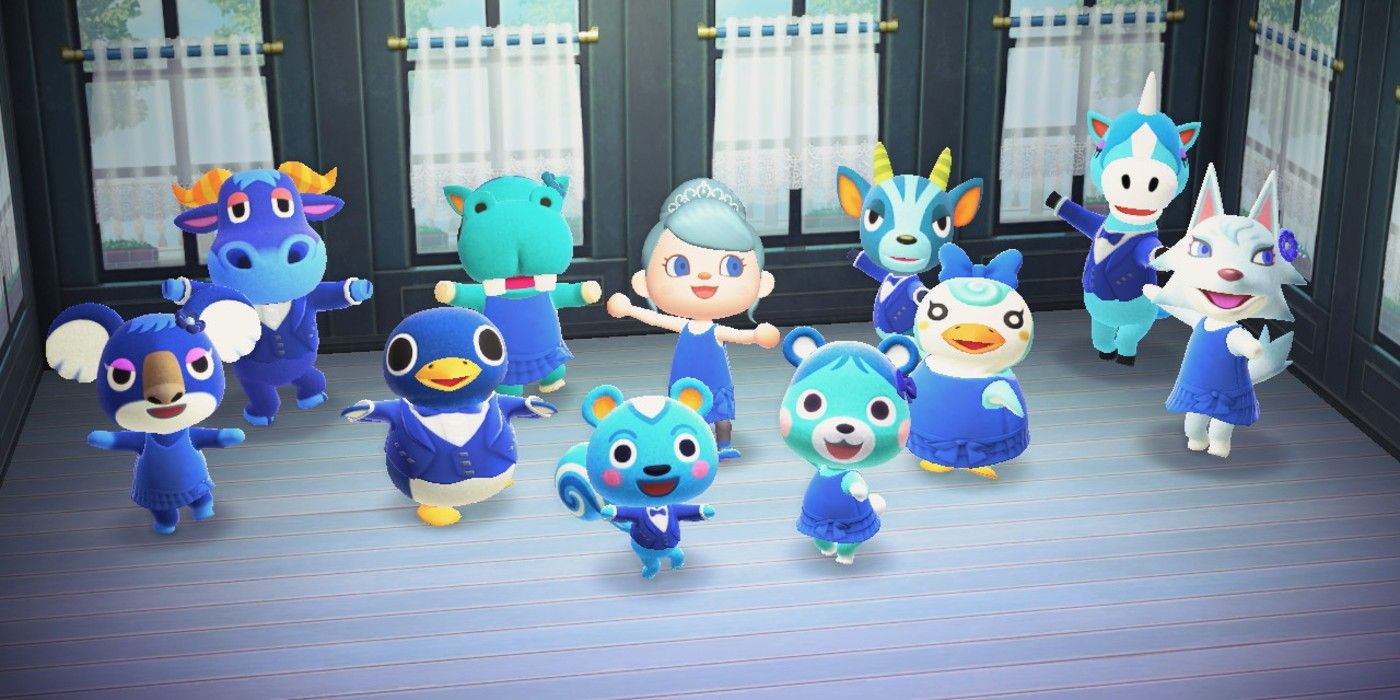 Blue Hair Villagers in Animal Crossing: New Horizons - wide 1
