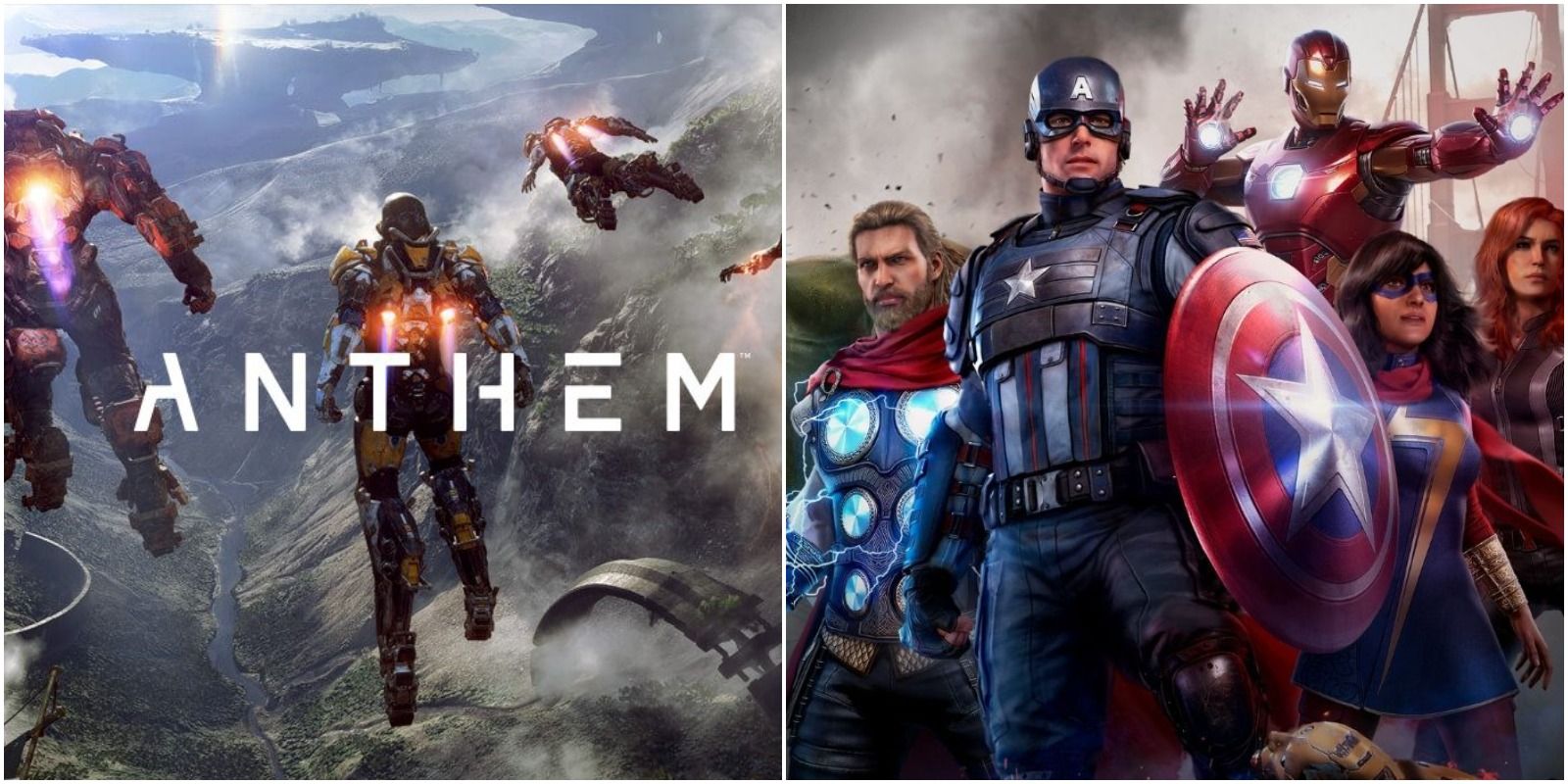 EA and BioWare's Anthem, and Square Enix and Crystal Dynamics' Marvel's Avengers