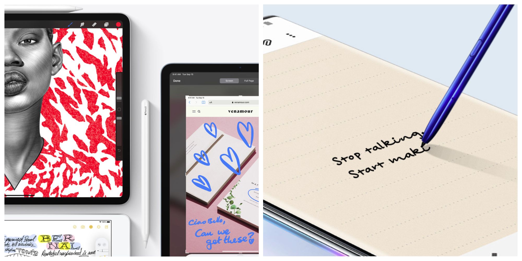 Apple Pencil vs Samsung S Pen comparison: For drawing and taking notes