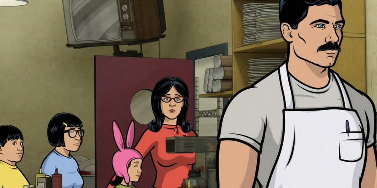 Archer lives as Bob Belcher in a Bob's Burger and Archer Crossover