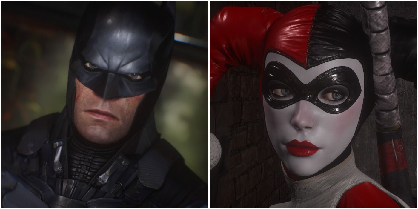 Batman and Harley Quinn in Arkham Knight mod