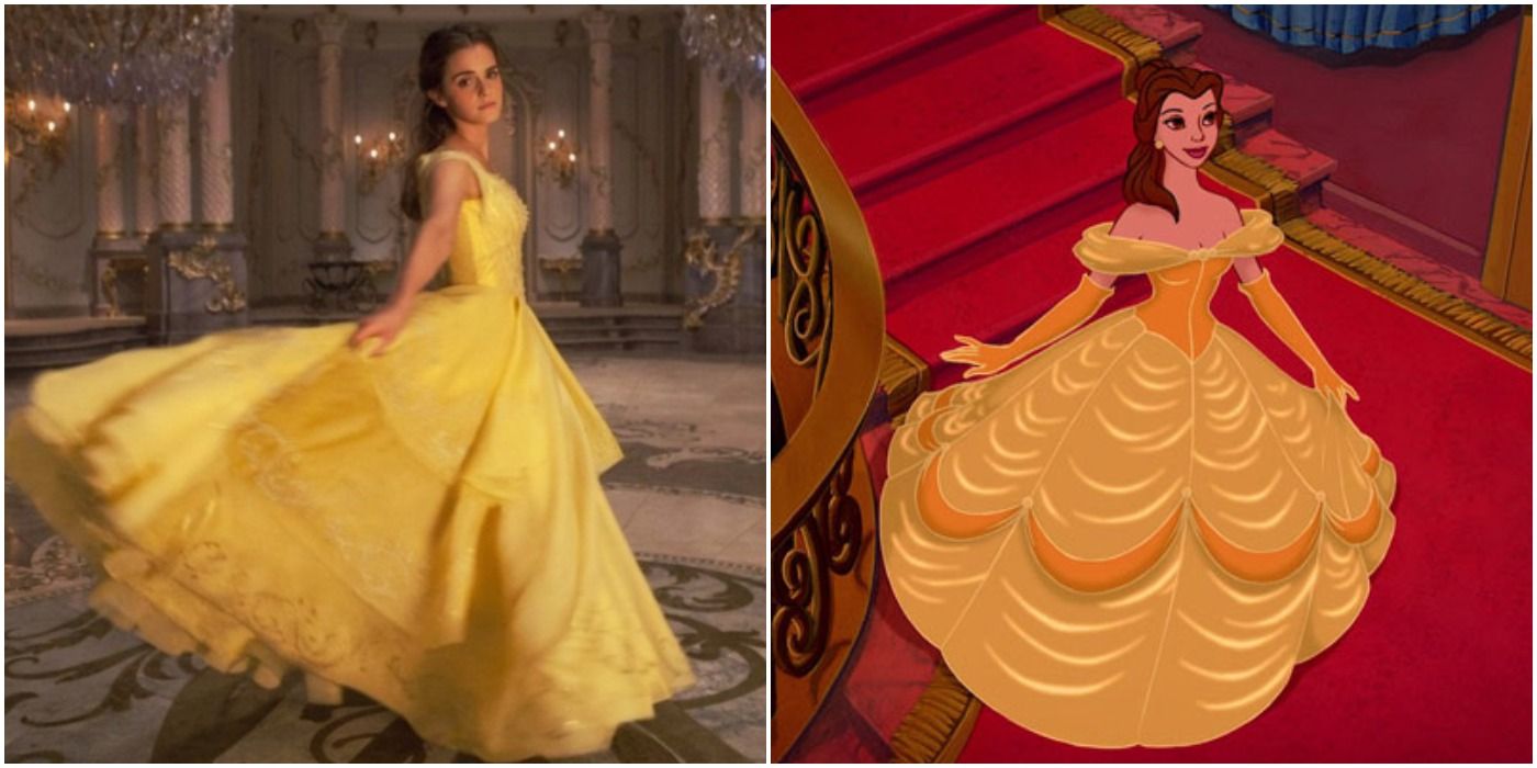 Belle Beauty And The Beast Live Action And Animated