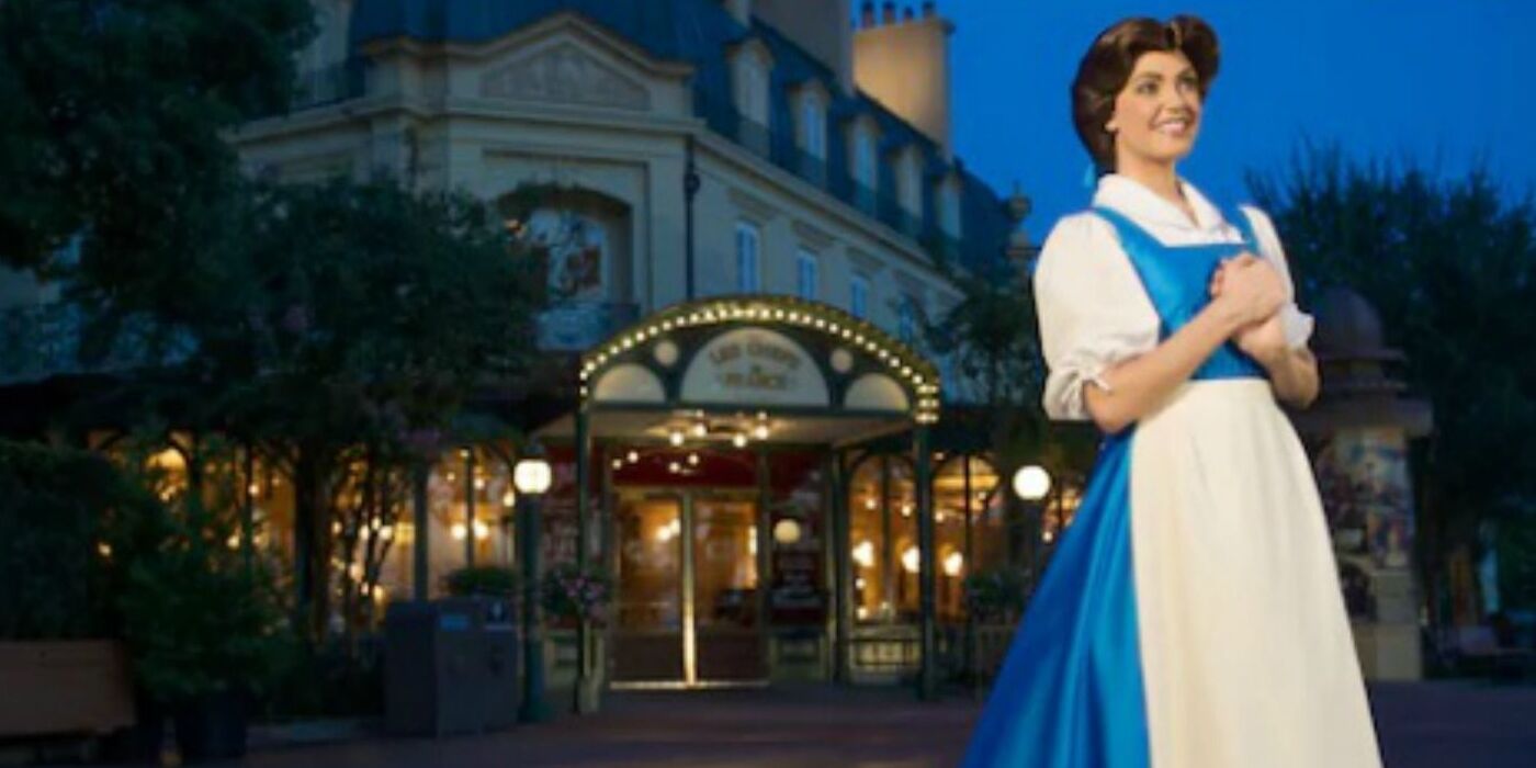 Princess in blue dress in France
