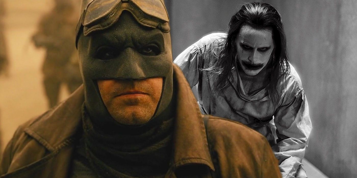 Ben Affleck as Batman and Jared Leto as Joker in DCEU