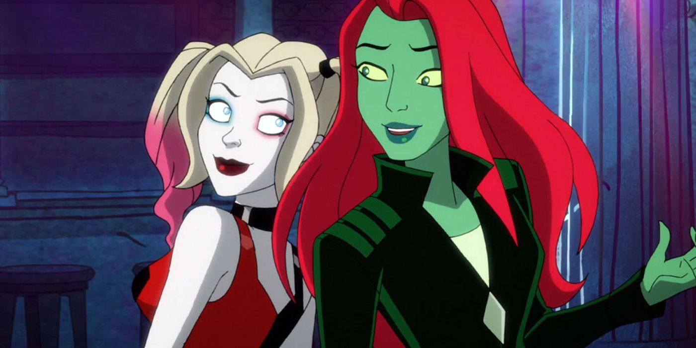 Harley Quinn and Poison Ivy back-to-back