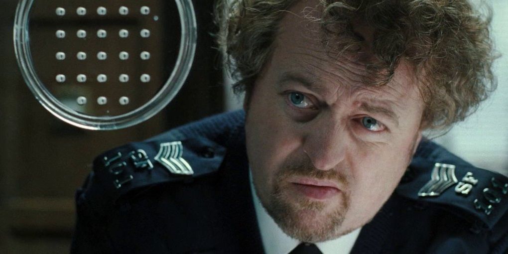 Turner looking annoyed in in Hot Fuzz