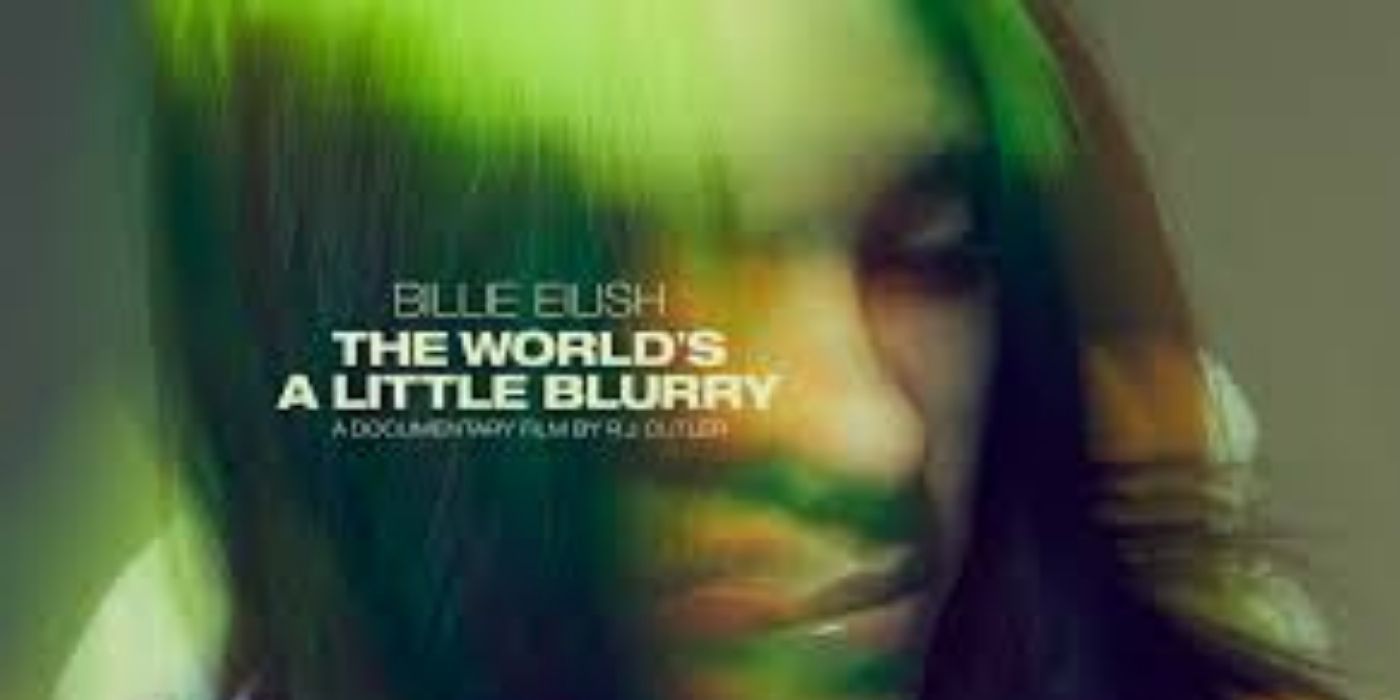 The poster for Billie Eilish's The World's A Little Blurry