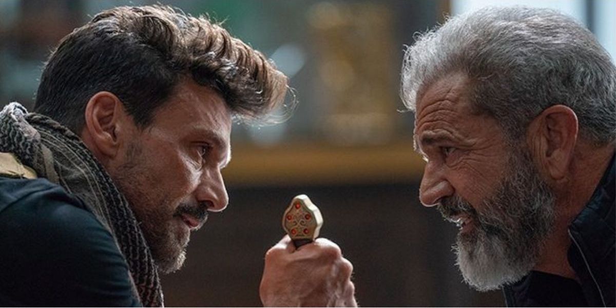 Frank Grillo and Mel Gibson In Boss Level 