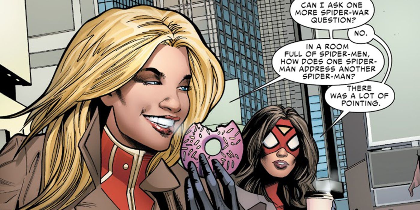 Captain Marvel Spider-Woman meme