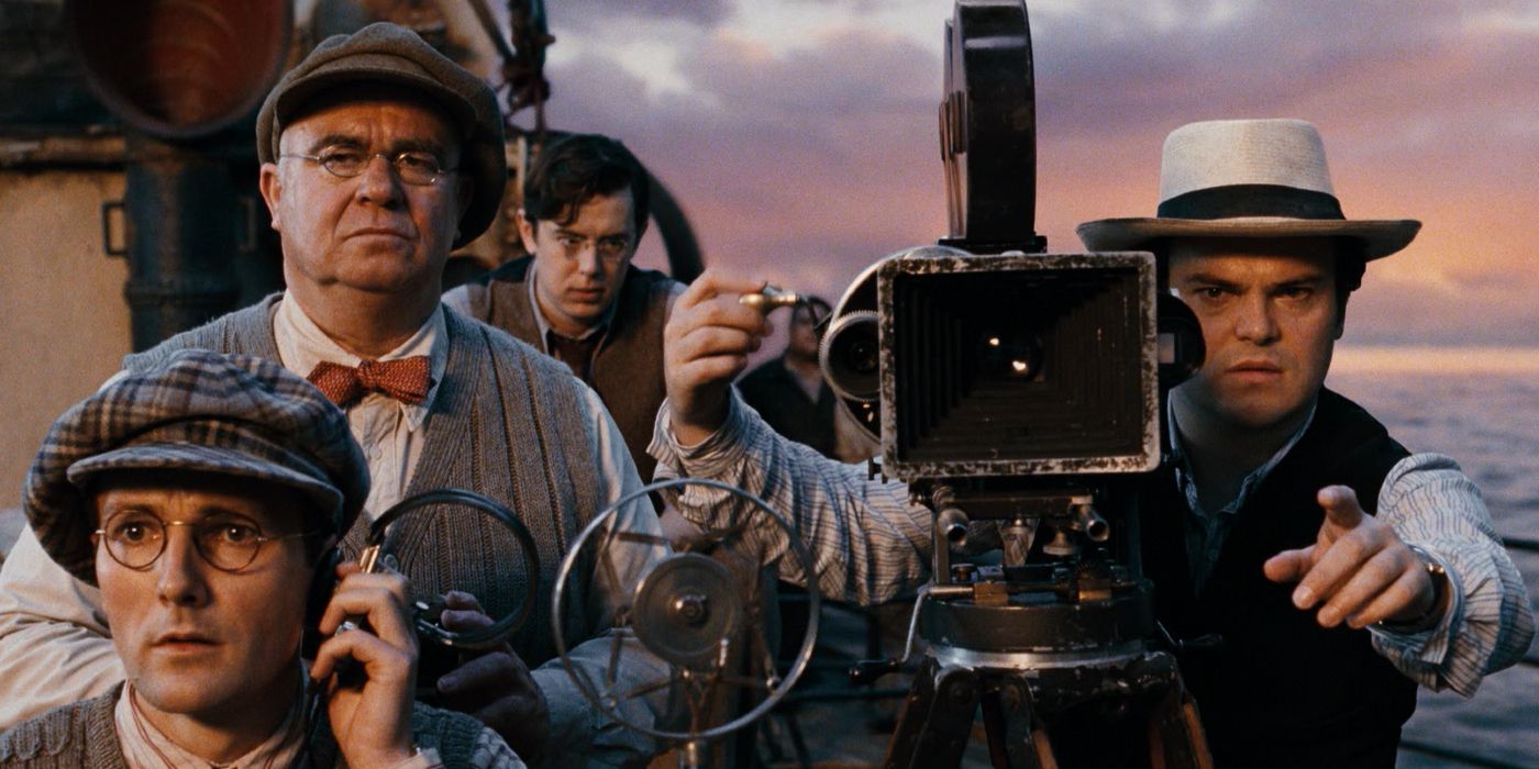 Carl Denham And His Crew Filming in Peter Jackson's King Kong