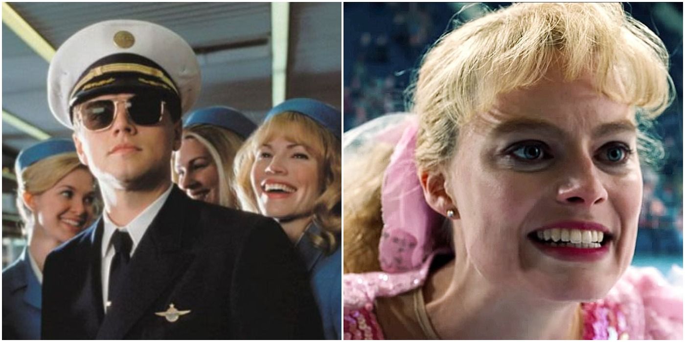 Catch Me If You Can - Frank in pilot's uniform with stewardesses/I, Tonya - Tonya on ice looking angry