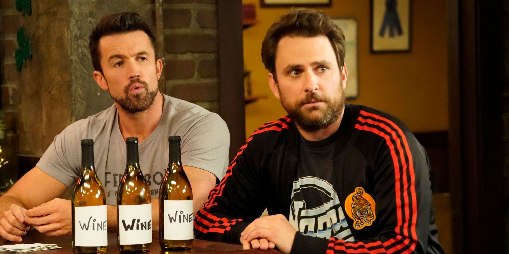 Charlie and Mac at the bar in It's Always Sunny in Philadelphia.