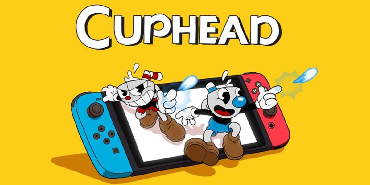 Promotional image for Cuphead on the Nintendo Switch.