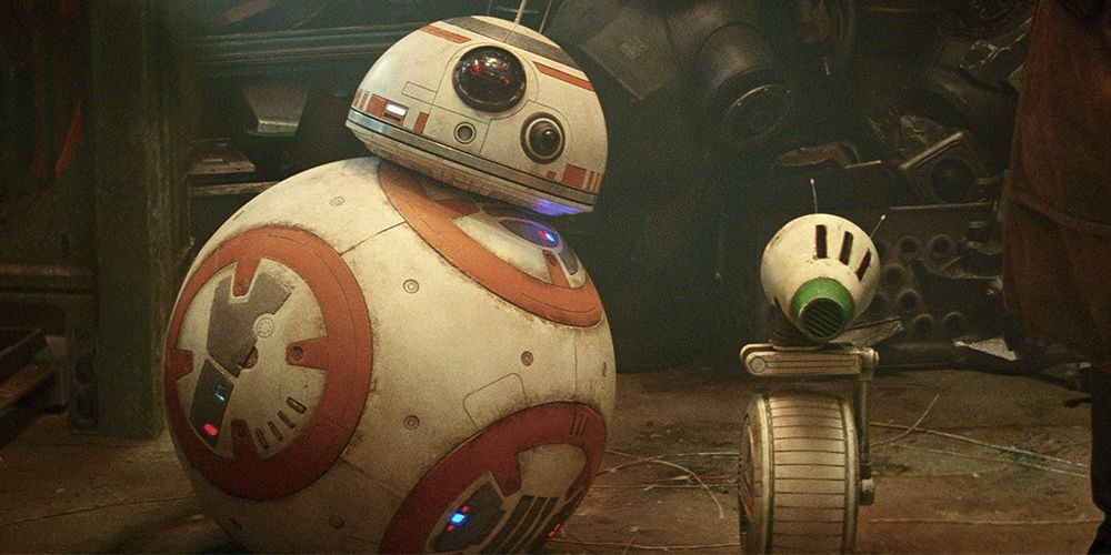 D-O chats with BB-8 in Star Wars