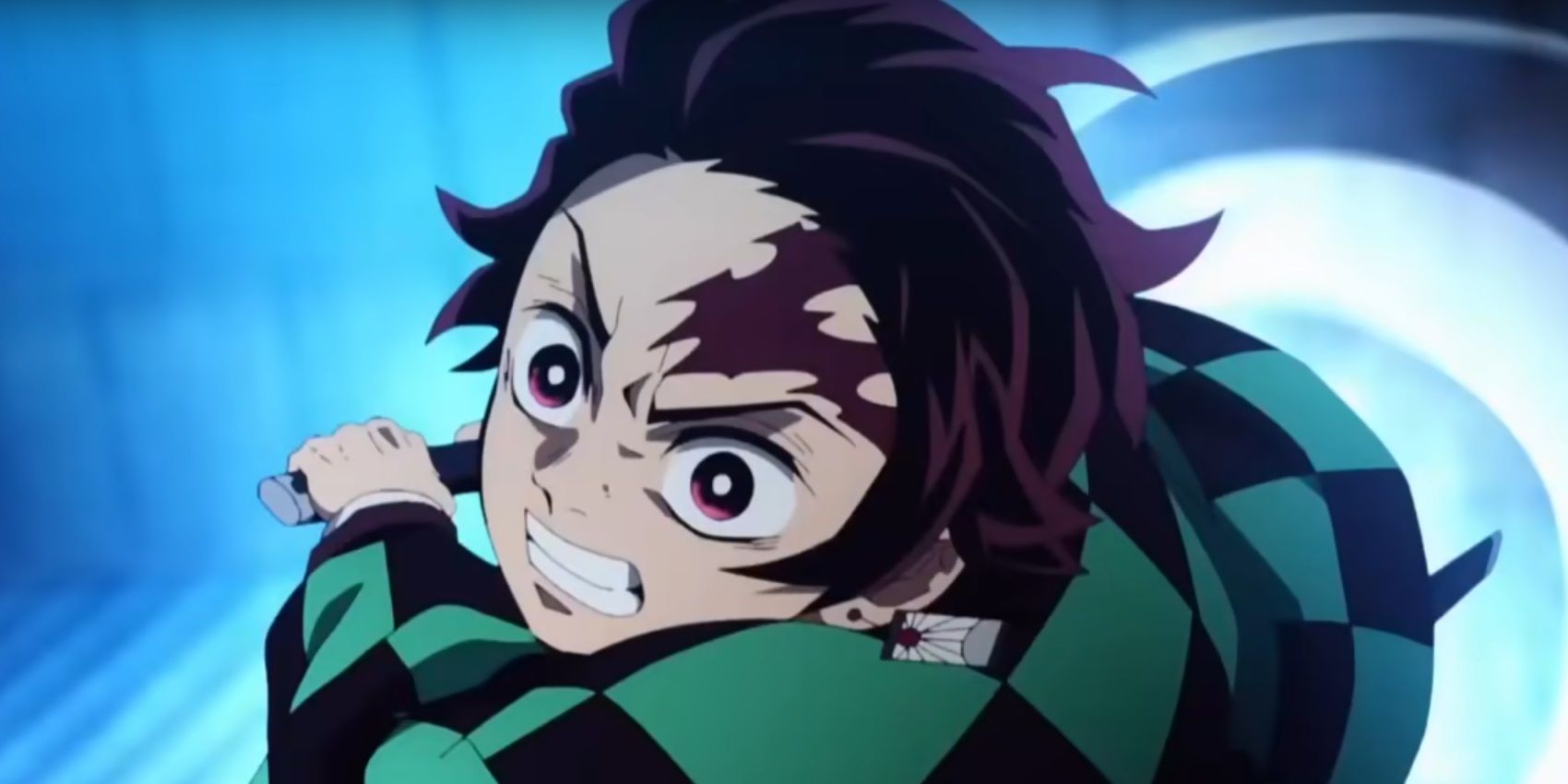 Tanjirou wielding his katana in Demon Slayer Season 2 