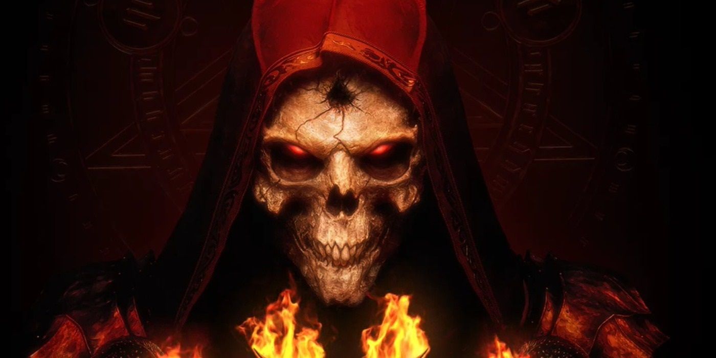 An image shows a hooded skeleton from the remastered Diablo II