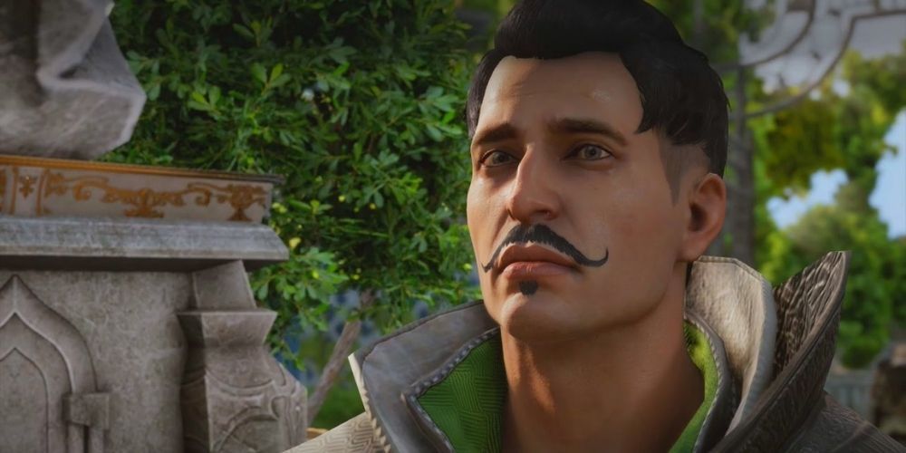 Dorian looking serious in Dragon Age: Inquisition