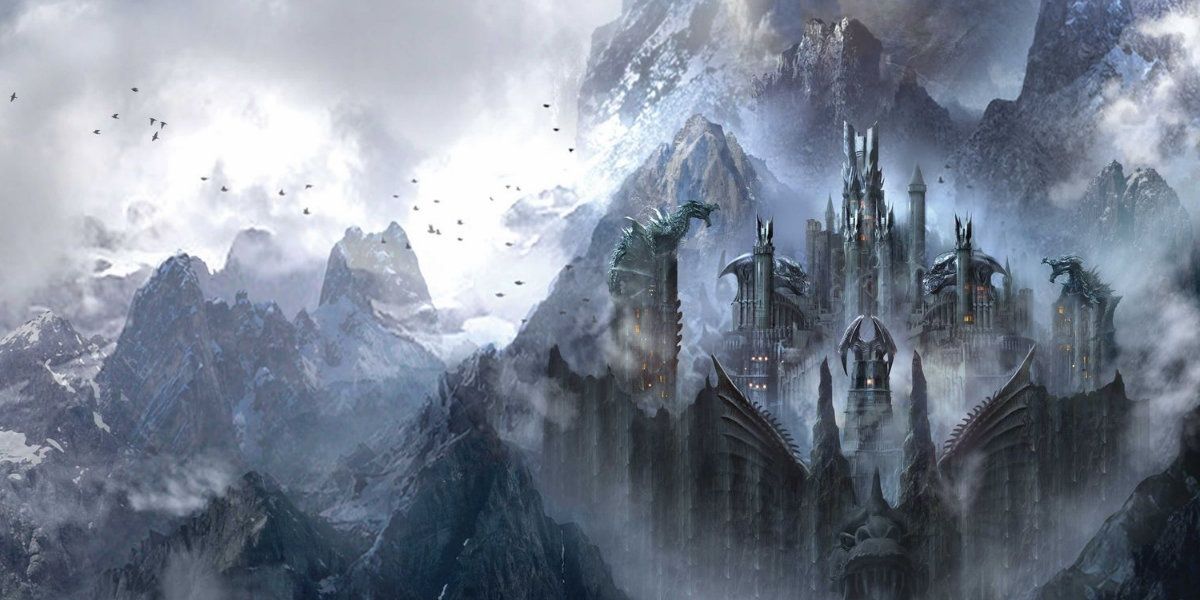 Concept art of Dragonstone from The World of Ice &amp; Fire book 