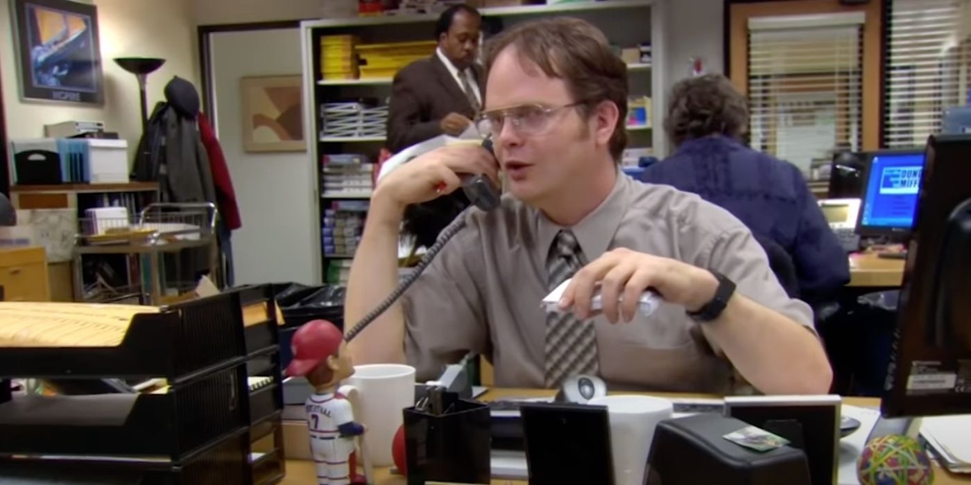 Dwight calling oscar when he was sick - the office