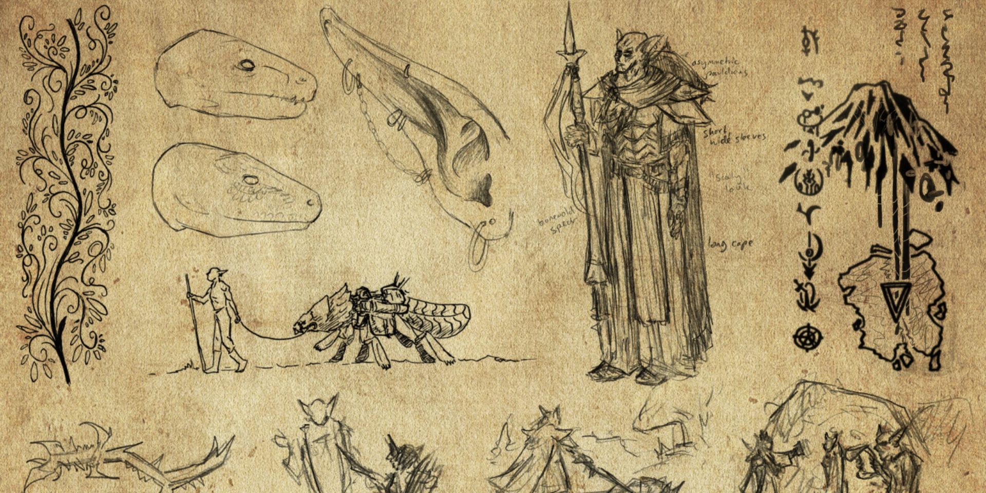 Elder Scrolls III Morrowind Concept Sketch