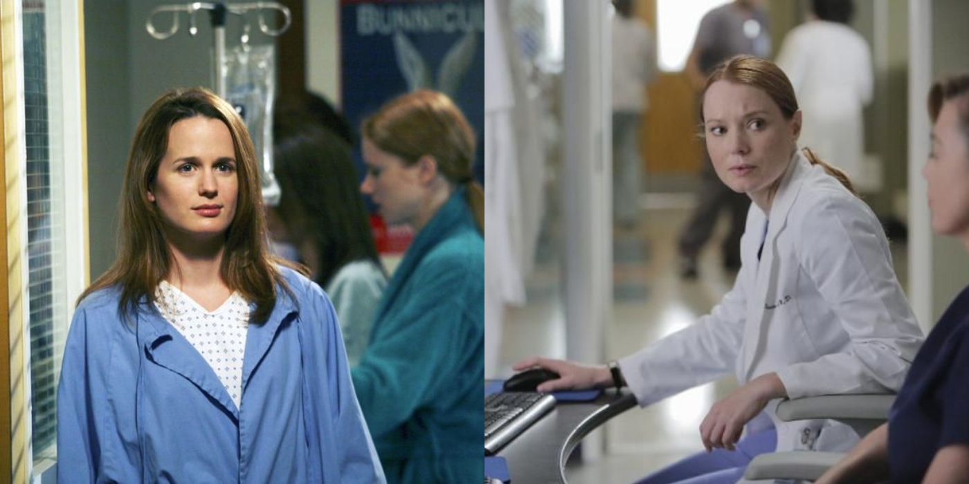 Elizabeth Reaser and Samantha Sloyan in Grey's Anatomy