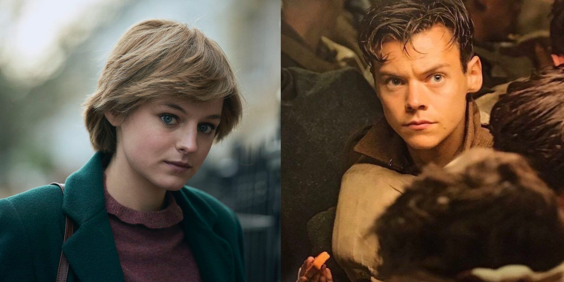 Emma Corrin As Diana In The Crown And Harry Styles In Dunkirk