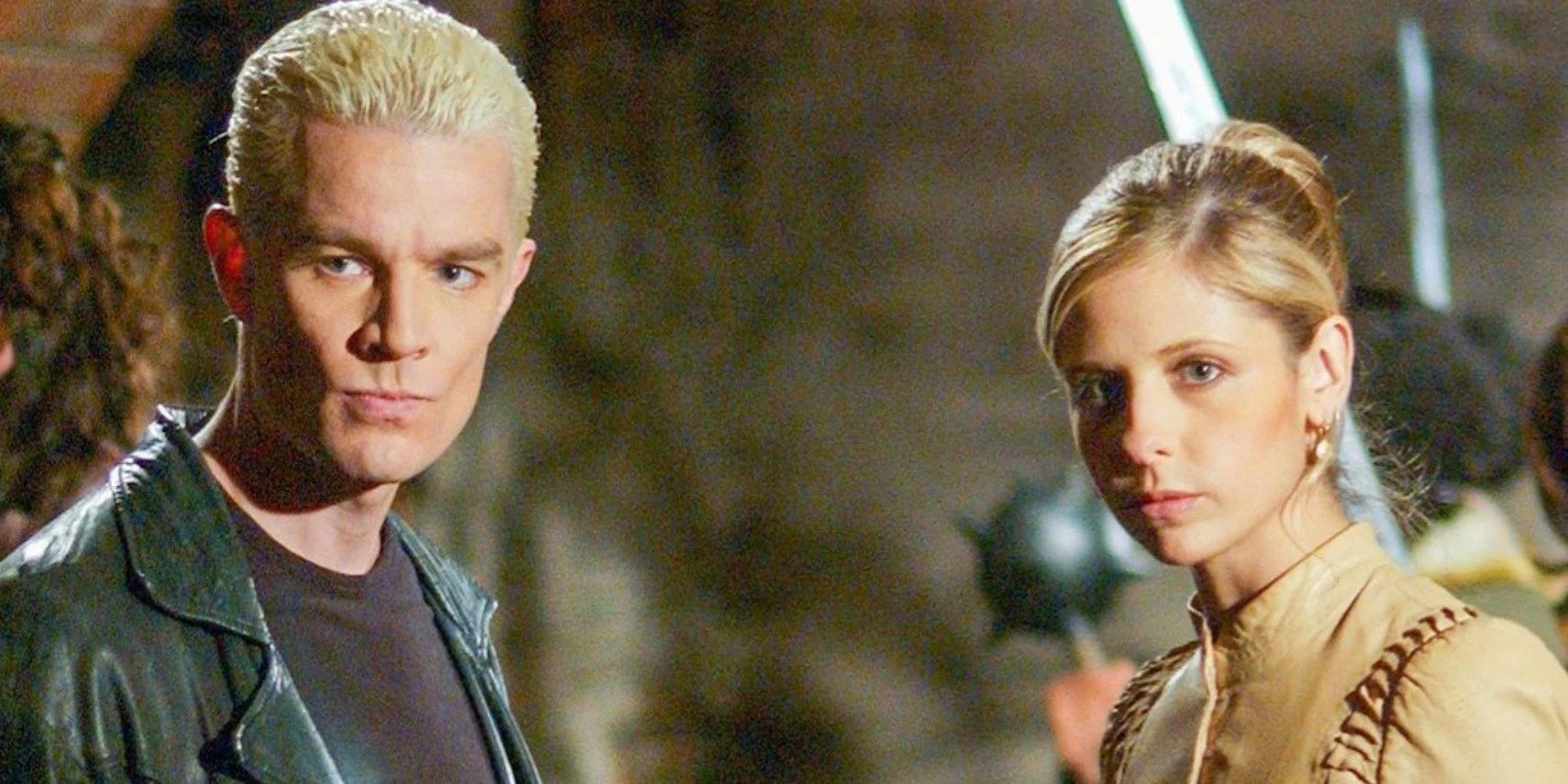 Buffy Summers (Sarah Michelle Gellar) and Spike (James Marsters) in Buffy the Vampire Slayer