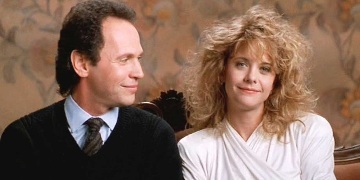 Harry Burns (Billy Crystal) and Sally Albright (Meg Ryan) share the story of how they met in &quot;When Harry Met Sally.&quot;