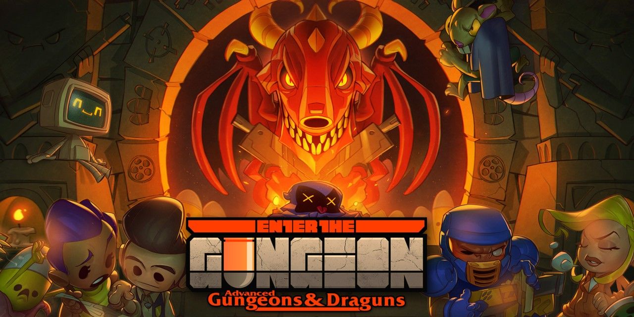 Promotional image for Enter the Gungeon's Gungeons and Dragons update.
