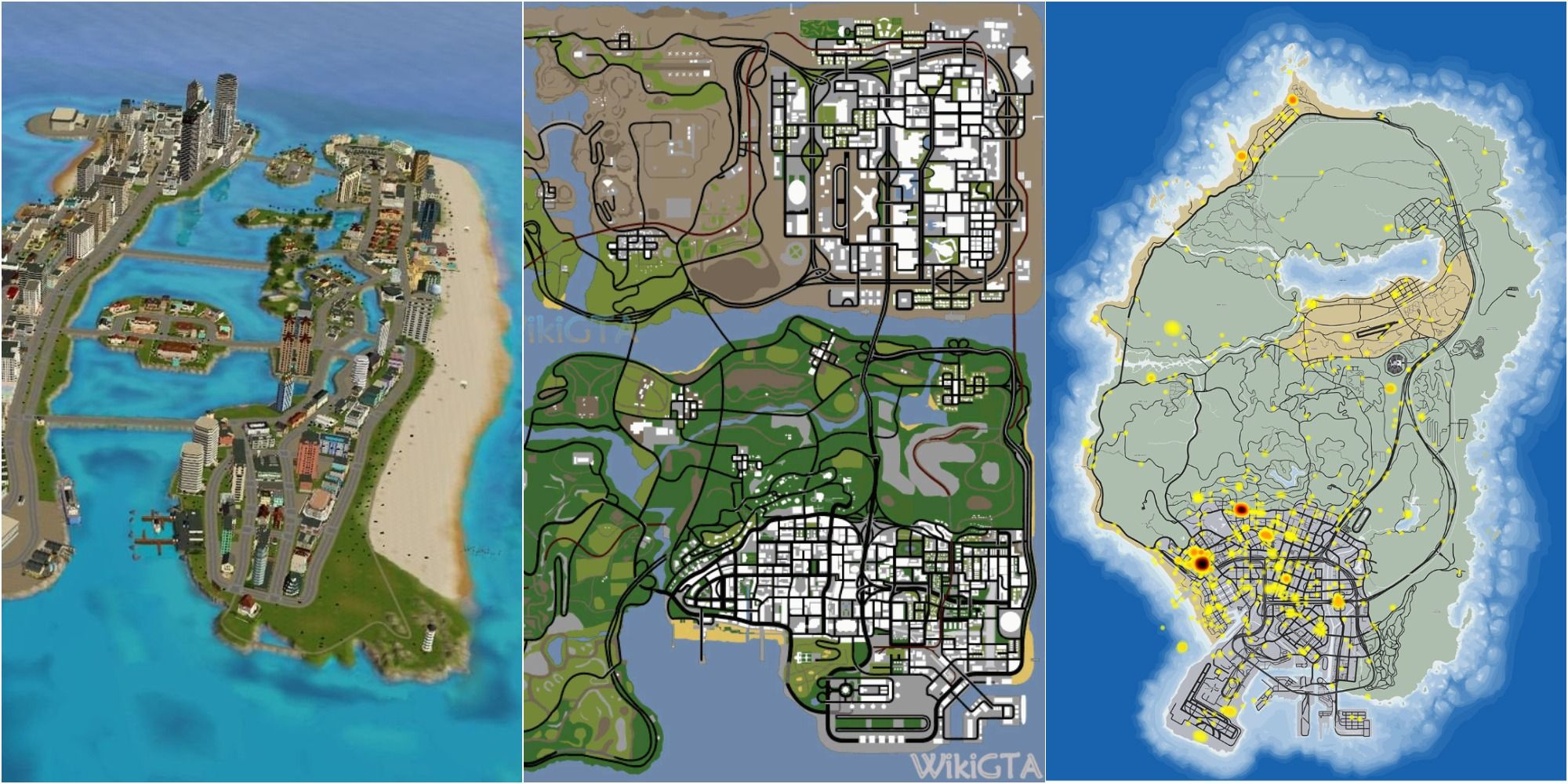 Rockstar Games made available the Maps for GRAND THEFT AUTO Series