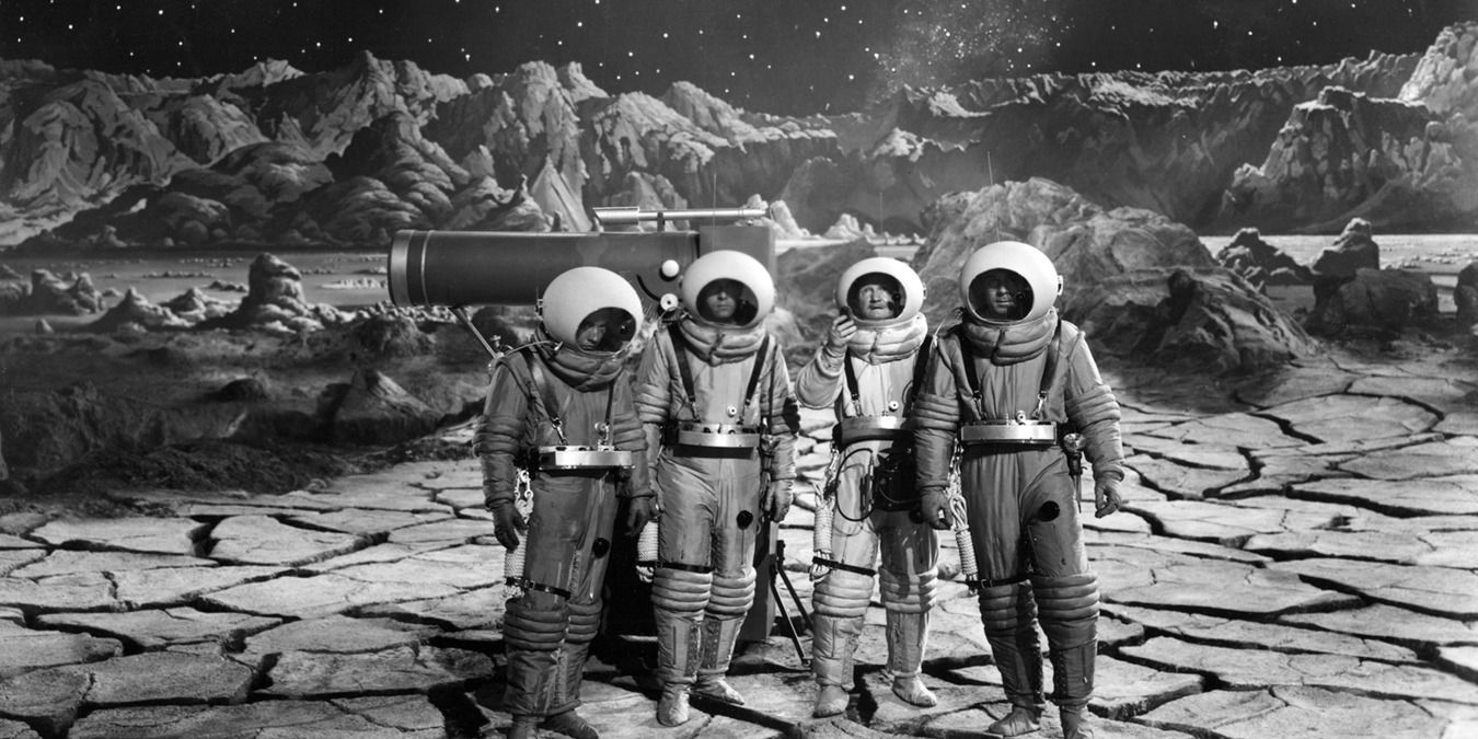 Astronauts landing in Destination Moon from 1950