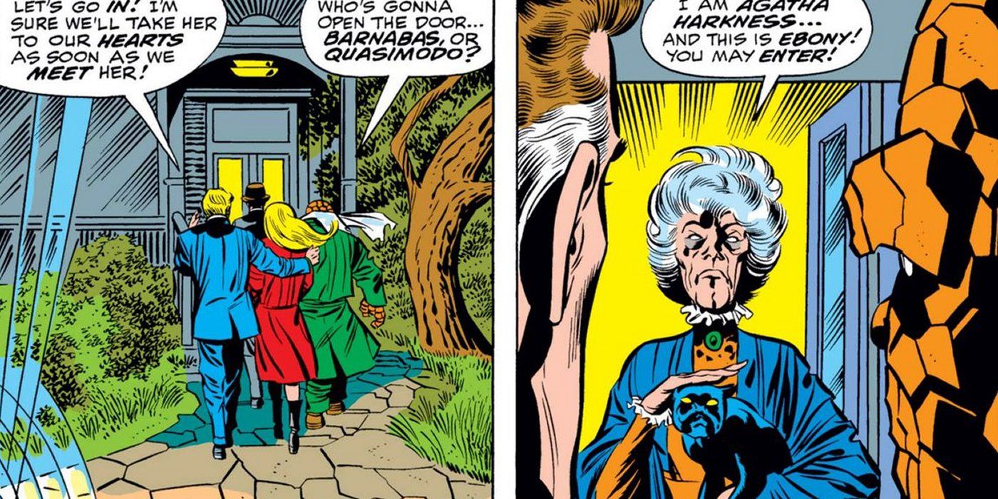 Agatha Harkness's first appearance in Fantastic Four #94