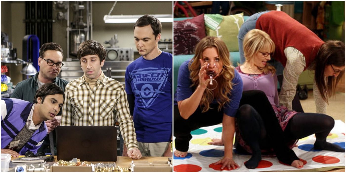 The Big Bang Theory Raj, Howard, Sheldon, Leonard, Penny, Bernardette and Amy