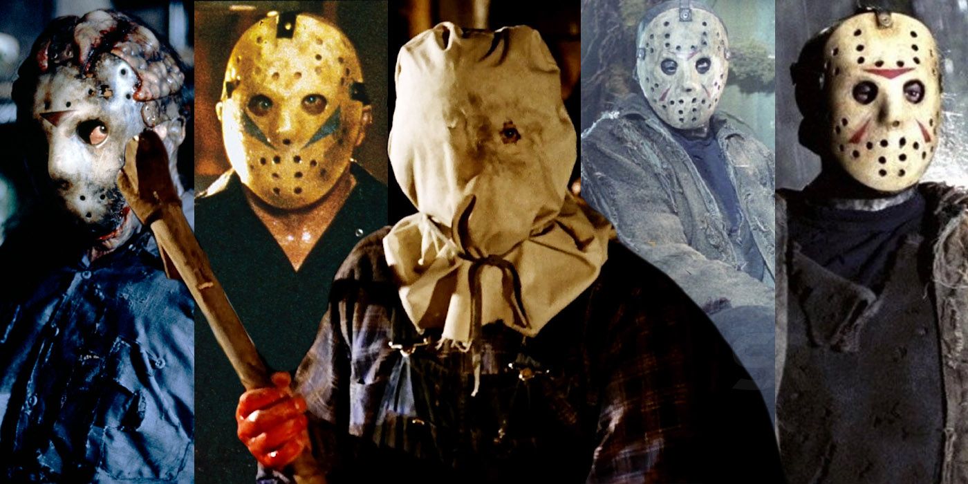 Horror Friday the 13th Jason Voorhees hockey mask gold