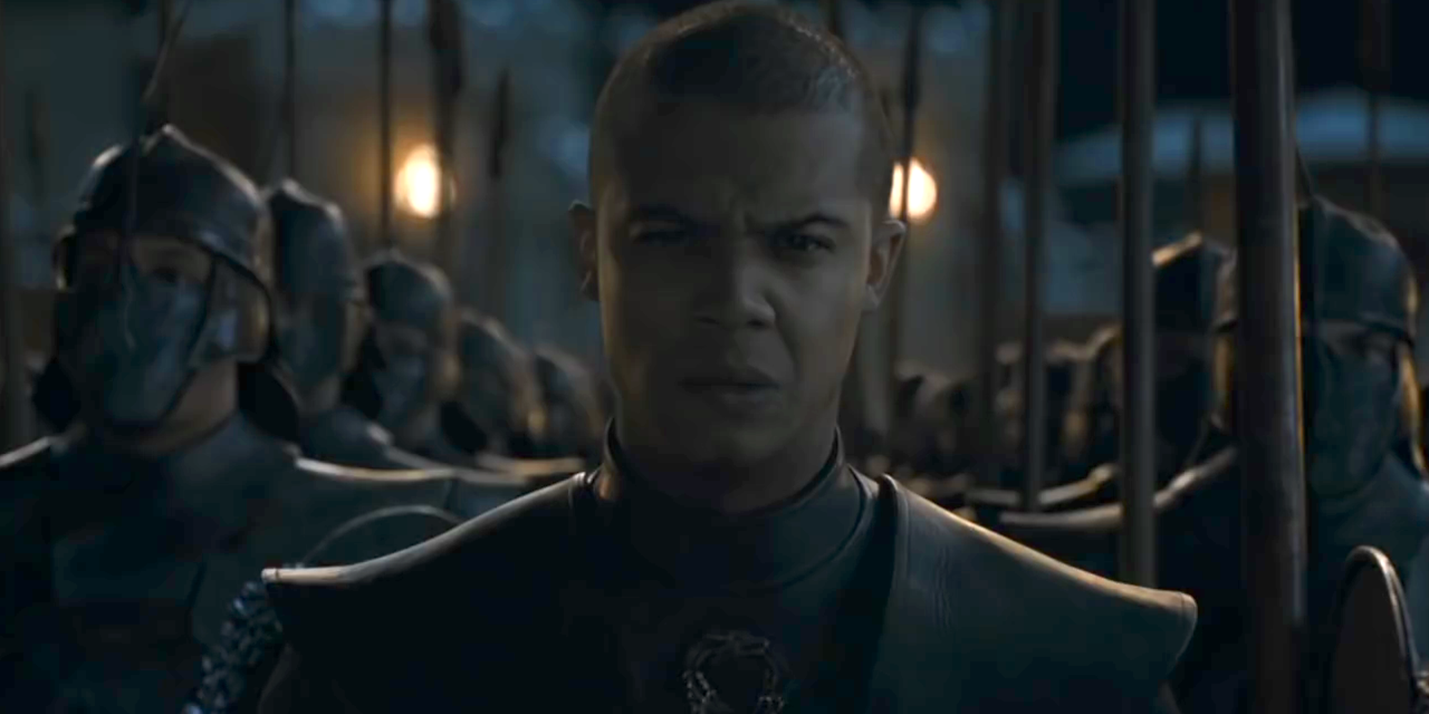 Grey Worm with his soldiers.