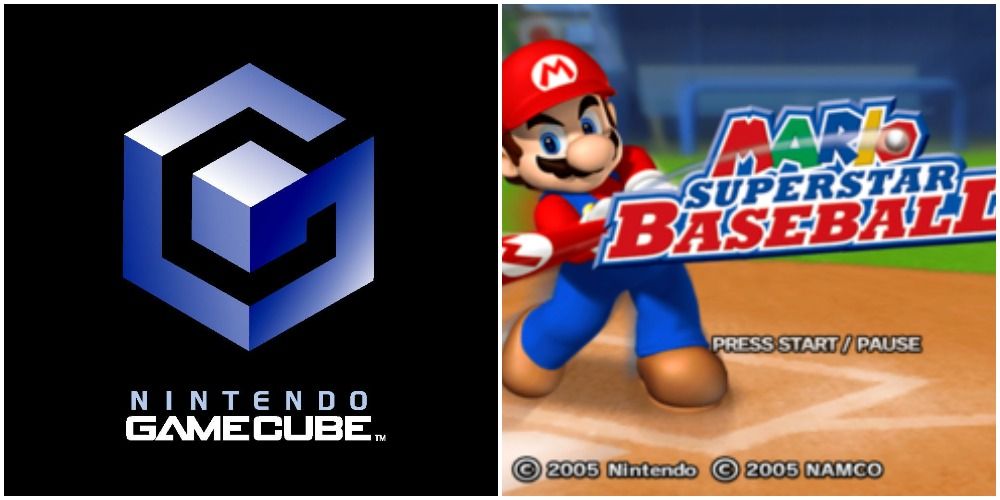 Gamecube Mario Baseball collage