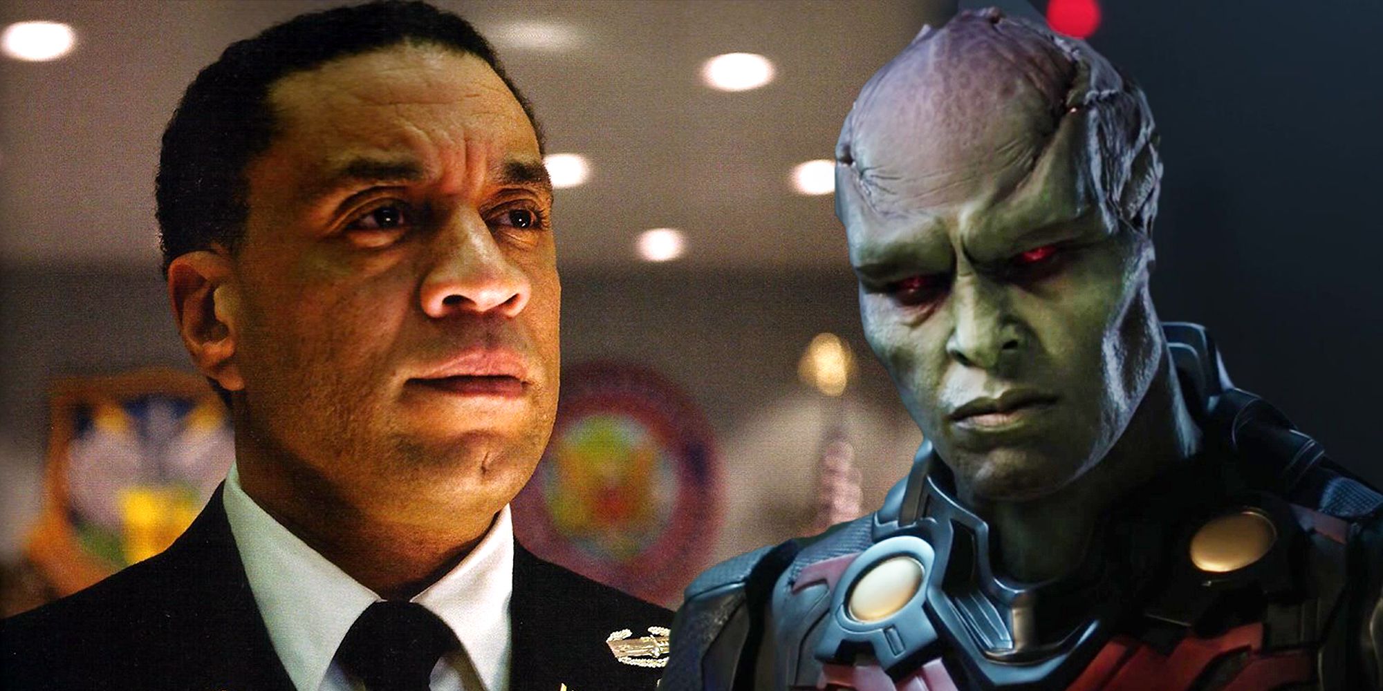 General Swanwick aka Martian Manhunter in the DCEU and J'onn J'onnz in Supergirl