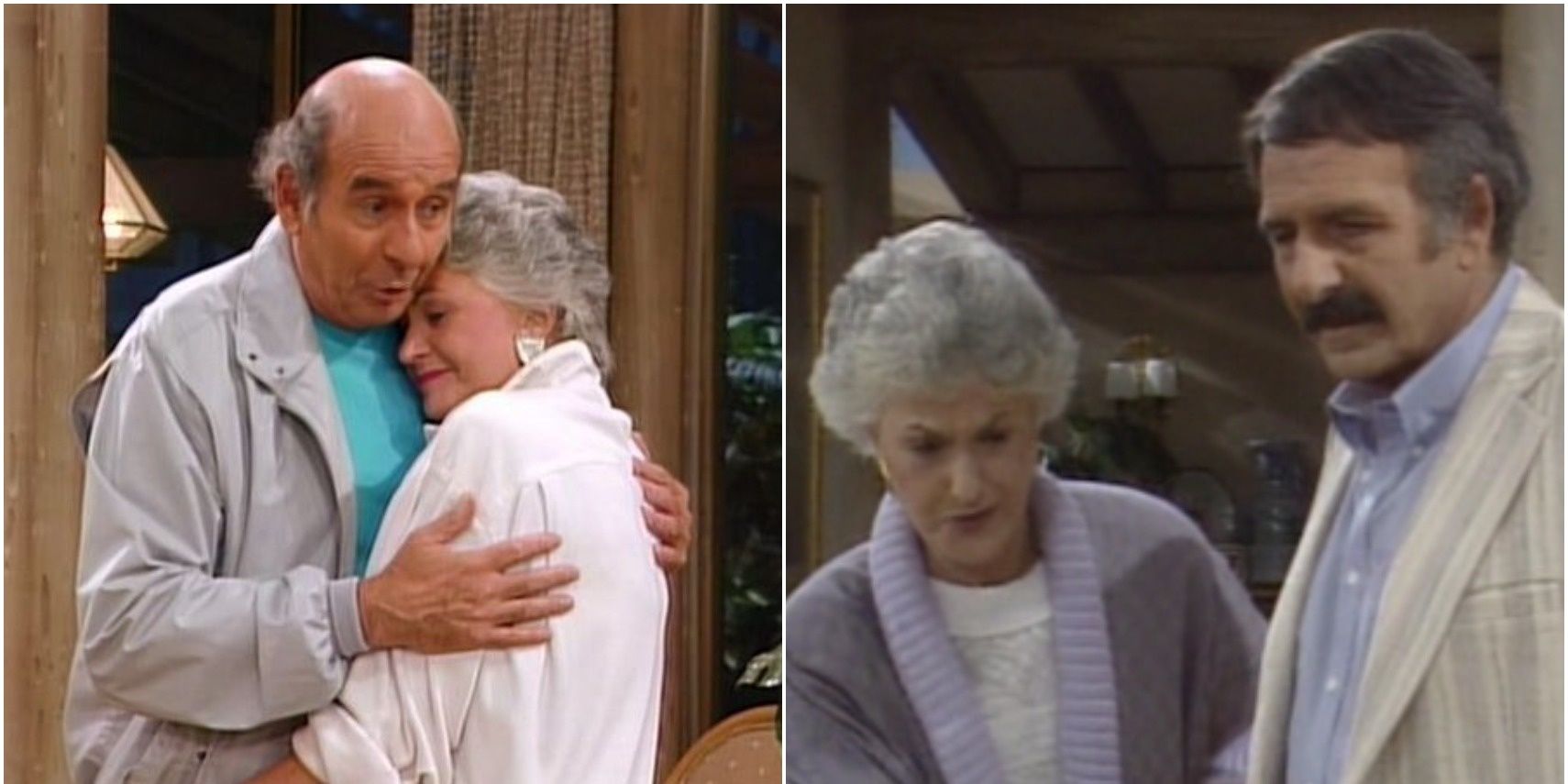 Dorothy Zbornak (Bea Arthur) and Stanley Zbornak (Herbert Edelman) in 