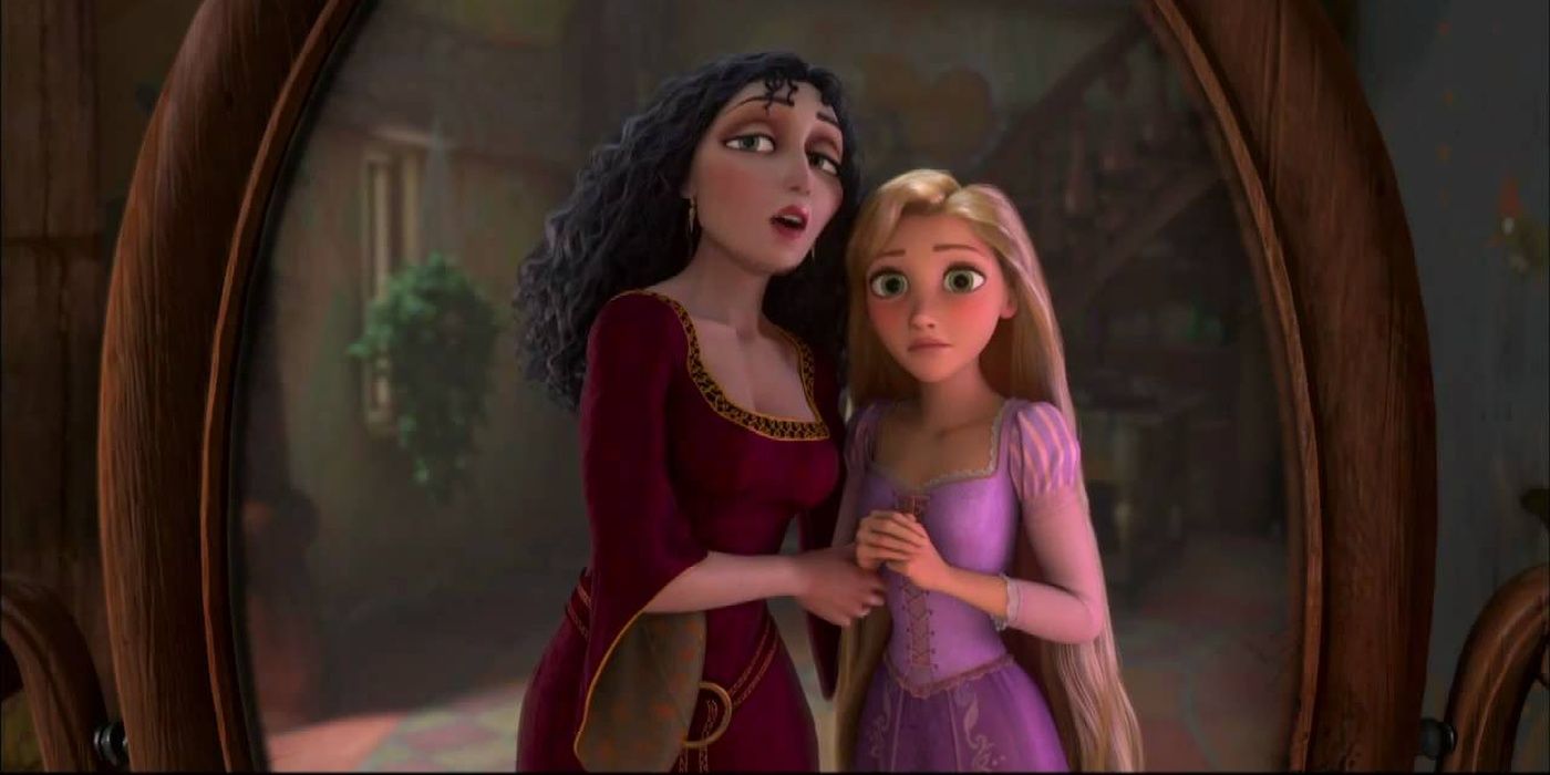 Gothel and Rapunzel in Tangled